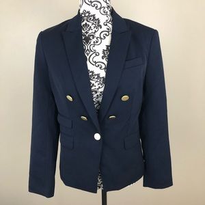 Express navy blazer with gold buttons NWT